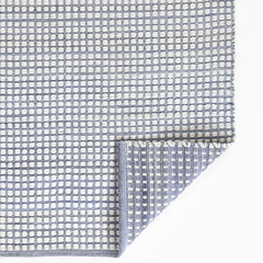 Handwoven Mini Checkered Performance Rug - Blue, 8' x 10'