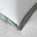 Solid Border Classic Cool Cotton Percale Sham - Thyme, King