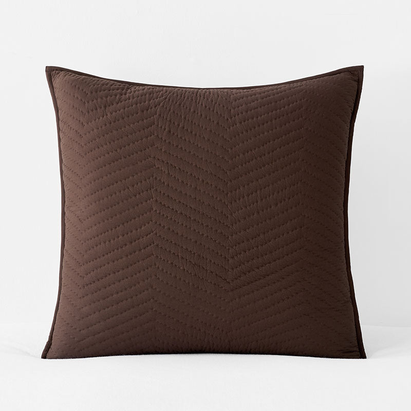 Voile Sham - Dark Brown, Euro