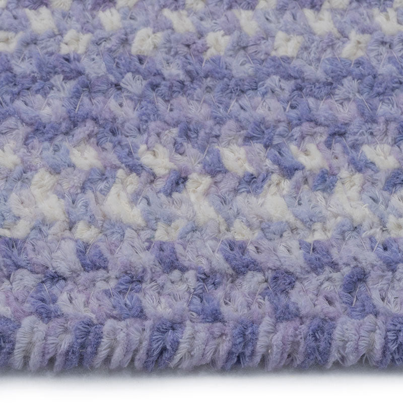 Bambini Braided Chenille Rug - Periwinkle, 5' Round