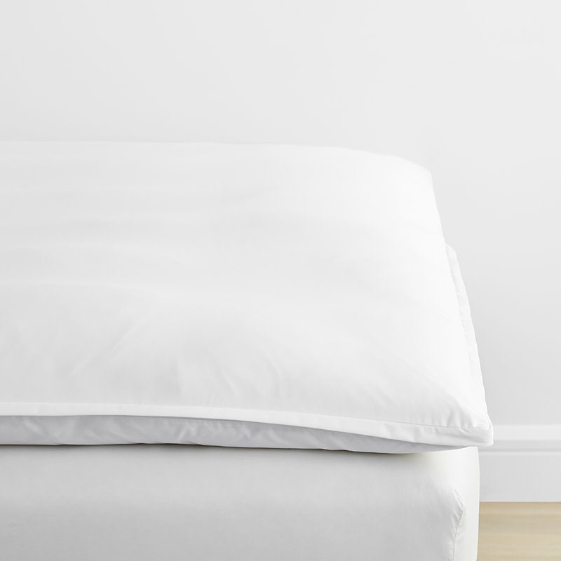 Classic Smooth Wrinkle-Free Sateen Mattress Topper Cover - White, Full