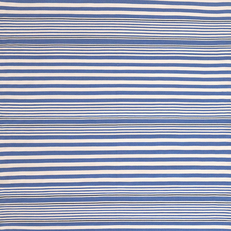 Rugby Stripe Denim Handwoven Indoor/Outdoor Rug - Denim, 3' x 5'