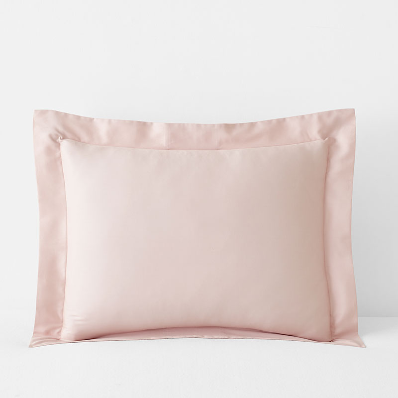 Classic Smooth Sateen Solid Sham - Blush, King