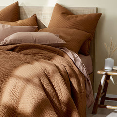 Voile Sham - Rust, Standard