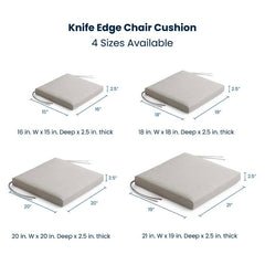 Replacement Knife Edge Chair Cushion - Spectrum Mist, 18 in. x 18 in.