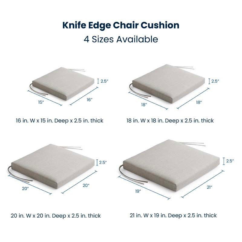 Replacement Knife Edge Chair Cushion - Spectrum Mist, 21 in. x 19 in.