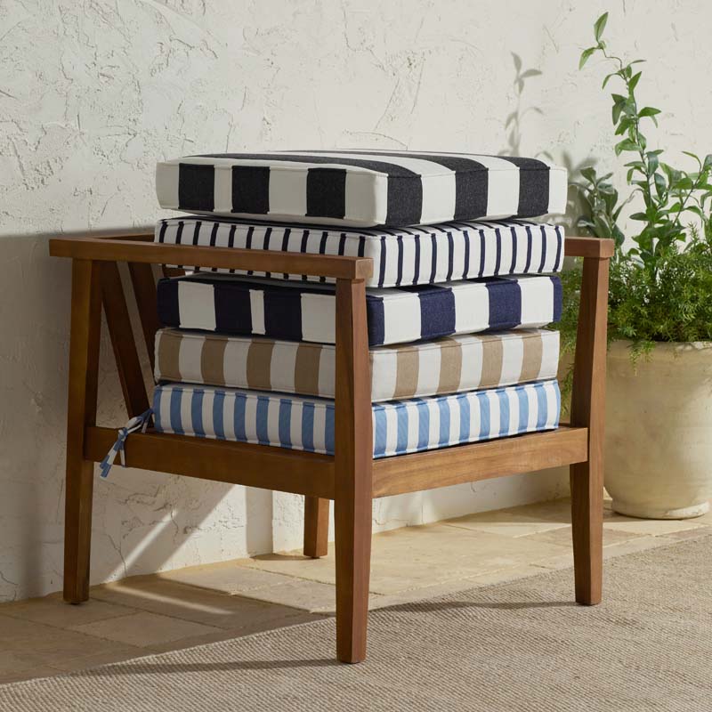 Replacement Boxed Edge Chair Cushion - Cabana Classic, 20 in. x 20 in.