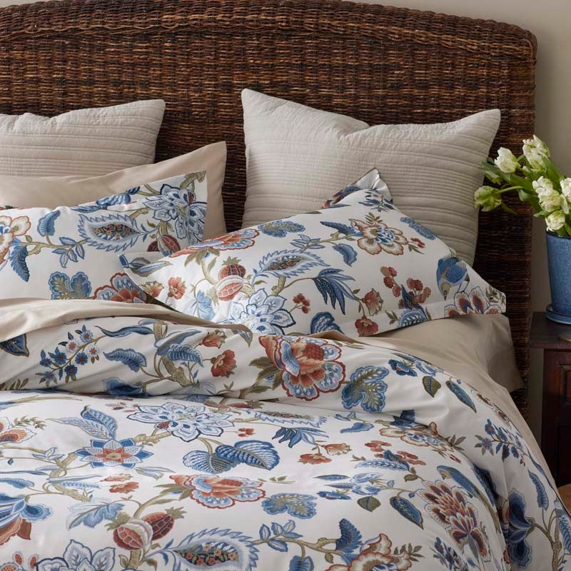 Vintage Meadow Premium Smooth Wrinkle-Free Sateen Fitted Bed Sheet - Beige, Full