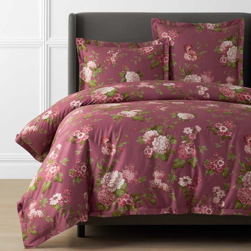 Victorian Bloom Premium Smooth Wrinkle-Free Sateen Duvet Cover - Rose Multi, Full