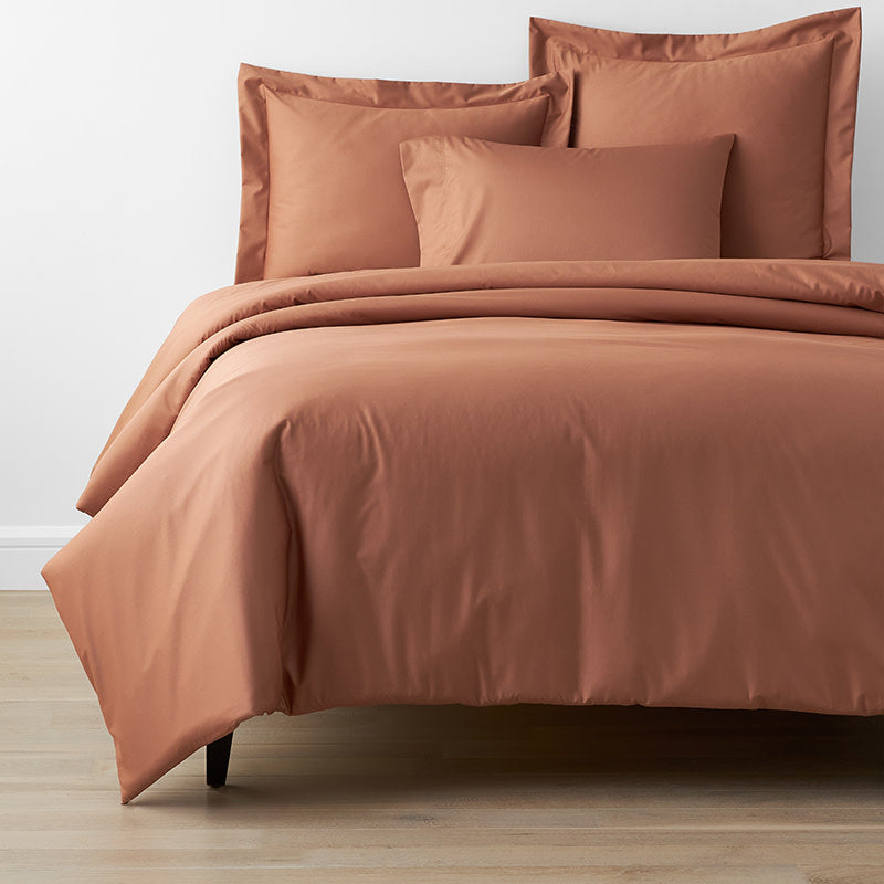 Classic Smooth Wrinkle-Free Sateen Bed Duvet Cover - Caramel, Twin/Twin XL