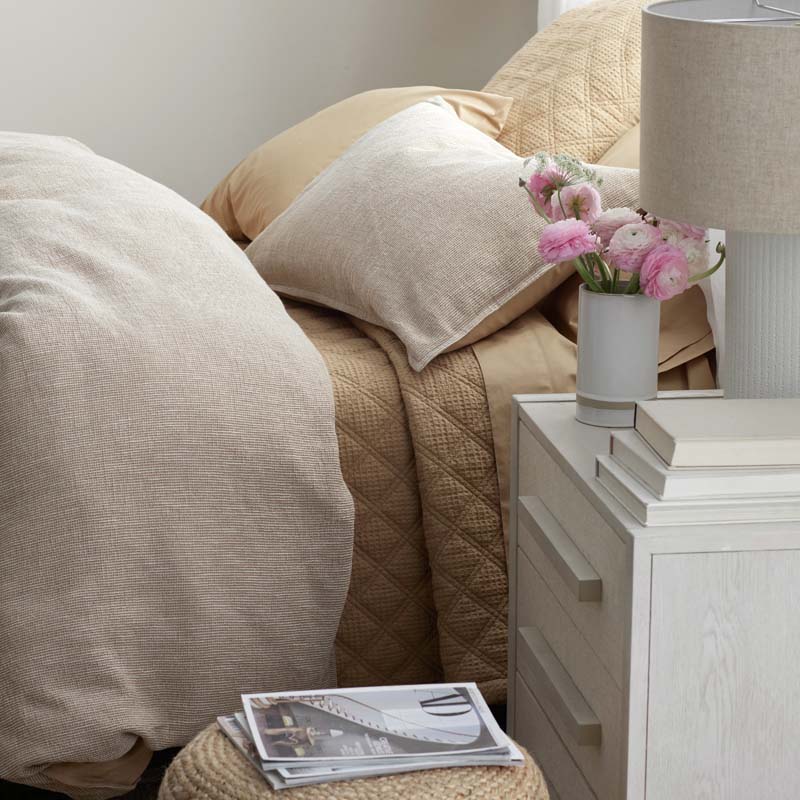 Waffle Quilted Sham - Wheat, Standard