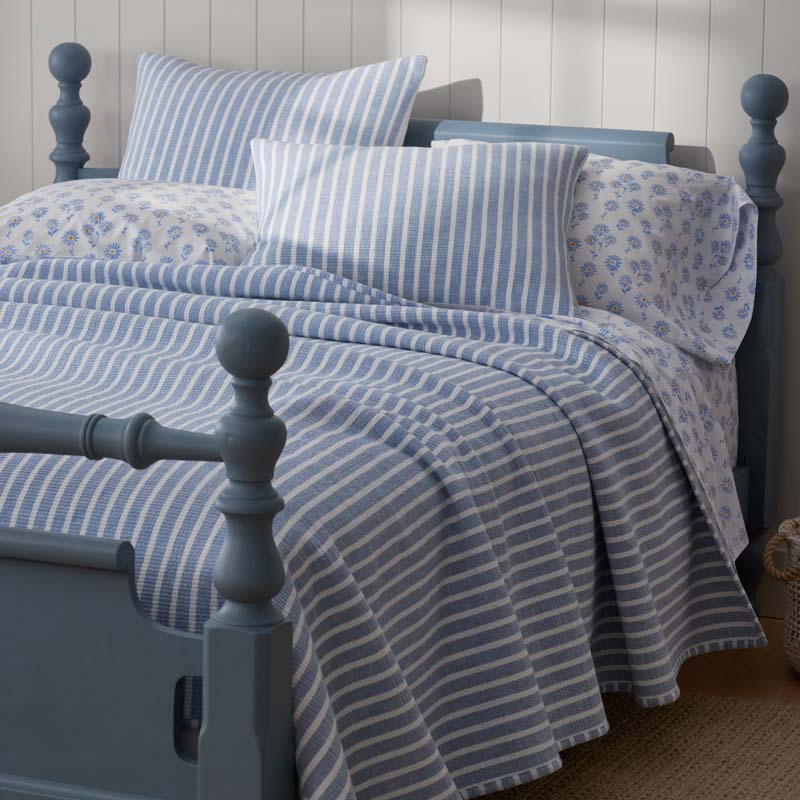 Isadora Classic Cool Cotton Percale Bed Sheet Set - Flower, Full