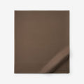 Classic Cool Cotton Percale Flat Bed Sheet - Coffee, King/Cal King