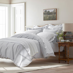 Classic Smooth Sateen Solid Comforter - Light Gray, Twin/Twin XL