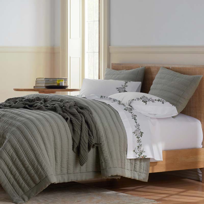 Blooming Melody Border Premium Smooth Wrinkle-Free Sateen Pillowcase Set - White Multi, King