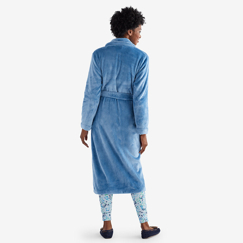 Womens Robes - Blue Denim, XL