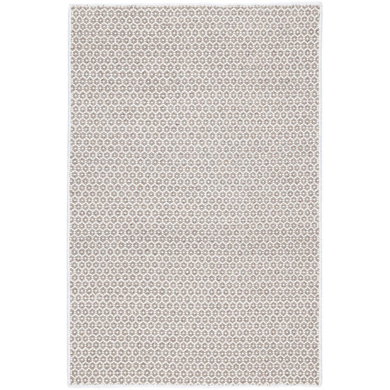 Honeycomb Handwoven Wool Rug -  Ivory Gray, 8' Runner