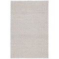 Honeycomb Handwoven Wool Rug -  Ivory Gray, 8' x 10'