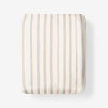 Tailored Stripes and Plaids Classic Cool Cotton Percale Fitted Bed Sheet - Narrow Stripe Gold, Twin