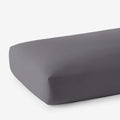 Classic Ultra-Cozy Cotton Velvet Flannel Fitted Bed Sheet - Stone Gray, Queen