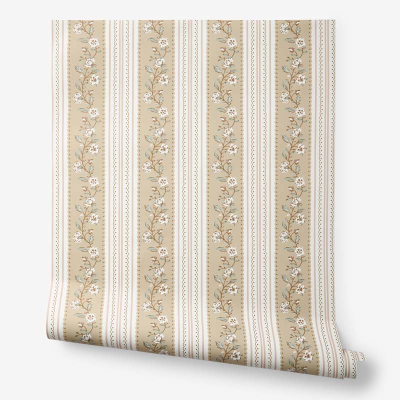 Floral Sprigs Removable Wallpaper - Multi, Swatch