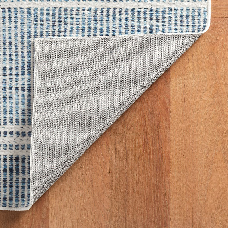 Malta Washable Rug - Blue, 2' 6" x 8' Runner