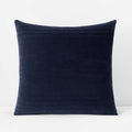Line Stitch Velvet Quilted Sham - Navy, Euro