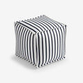 Indoor/Outdoor Pouf - Lido Stripe, Small