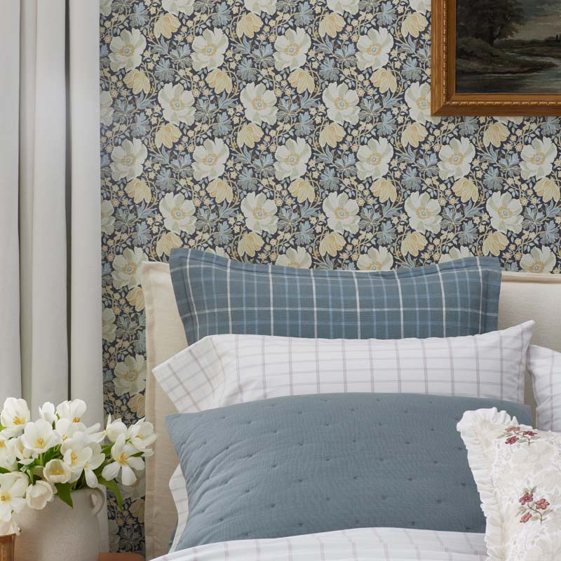 Tapestry Floral Removable Wallpaper - Ivory Multi, Panel