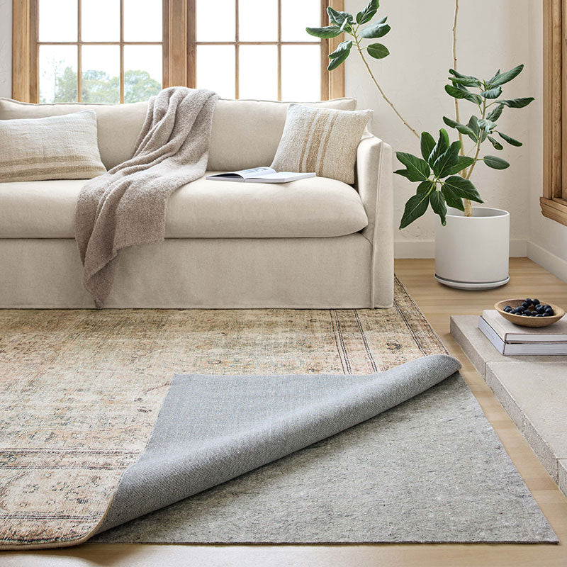 Secure Grip Rubber Rug Pad - Gray, 4' x 6'