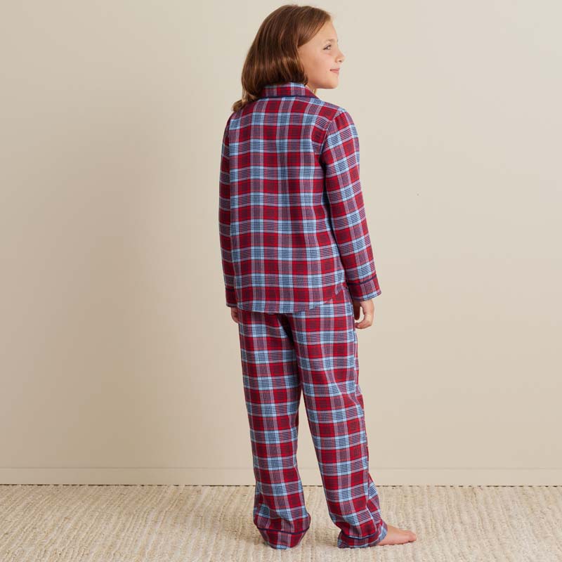 Family Flannel Kid's Button-Down Pajama Set - Nantucket, 3T