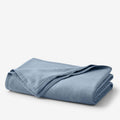 Cotton/Acrylic Fleece Blanket - Smoke Blue, Full/Queen
