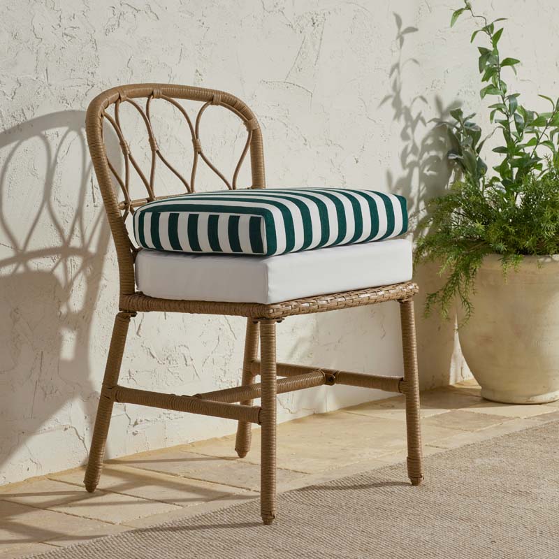 Contour Chair Cushion - Mason Stripe, 20 in. x 20 in.