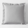 Classic Cool Cotton Percale Sham - Gray Smoke, Euro