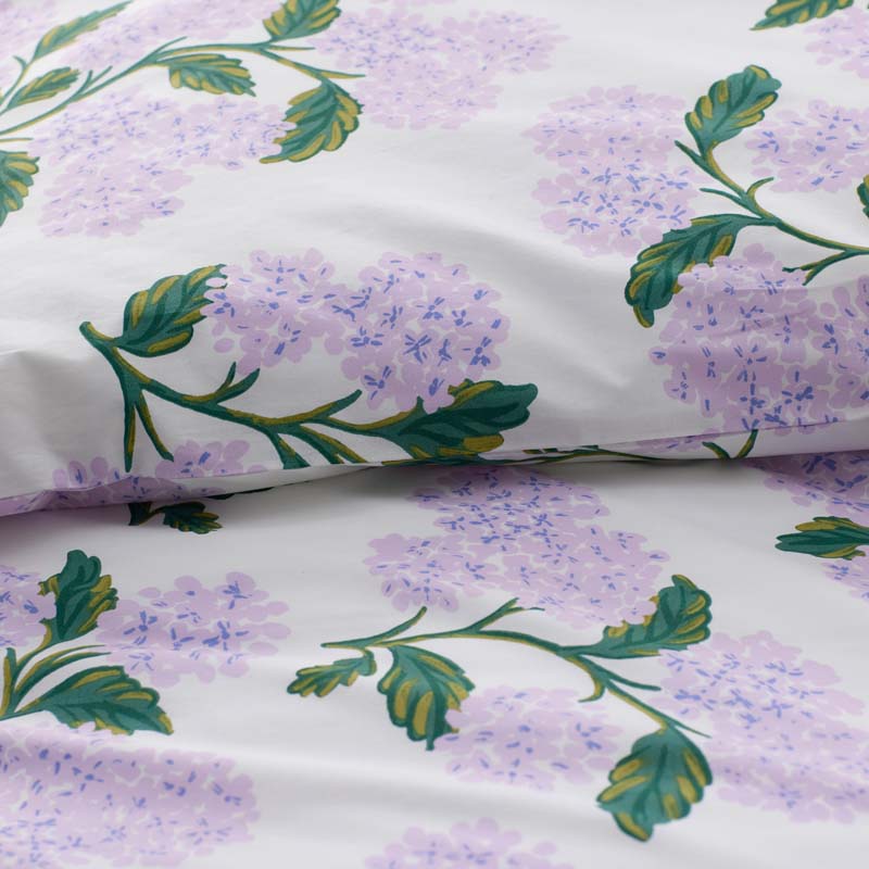Hydrangea Classic Cool Cotton Percale Sham - Lilac, Standard