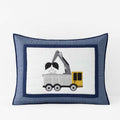 Construction Builders Quilted Sham - Blue Multi, Standard