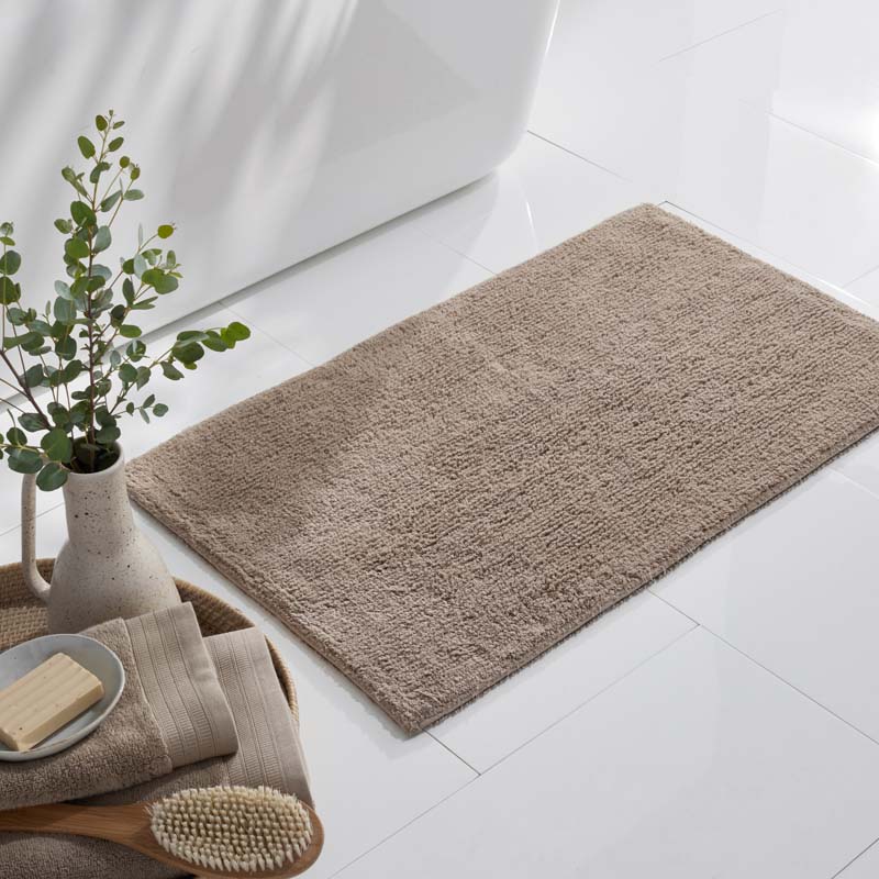 Plush Spa Solid Bath Rug - Mocha, 24 in. x 40 in.