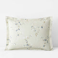 Blossom Trail Garment Washed Cotton Percale Sham - Green Tea, Standard