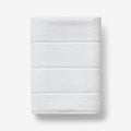 Textured Stripe Bath Towel - White