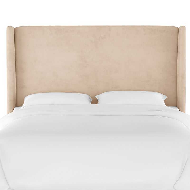 Gramercy Velvet Headboard - Pearl