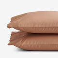 Classic Cool Cotton Percale Pillowcase Set - Clay, Standard