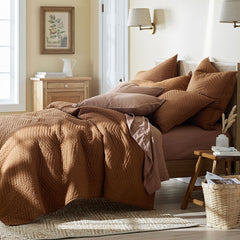 Voile Sham - Rust, Standard
