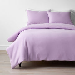 T-Shirt Soft Jersey Knit Duvet Cover Set - Lavender, Full