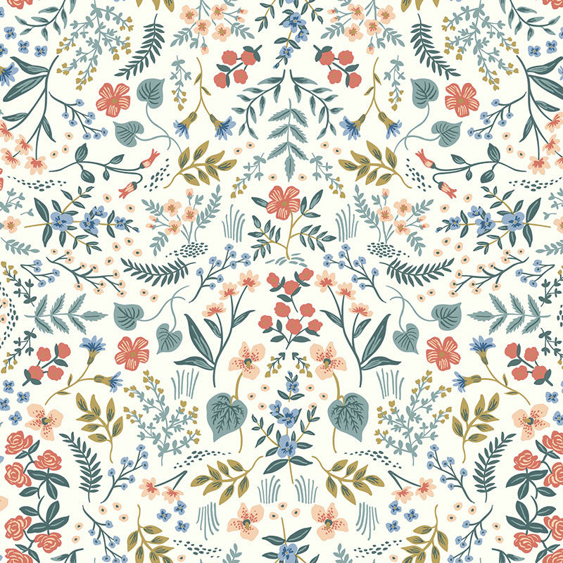 Wildwood Traditional Wallpaper - Rose Multi, Roll
