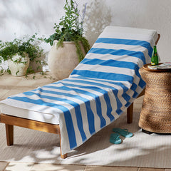 Classic Cabana Stripe Beach Towel - Blue