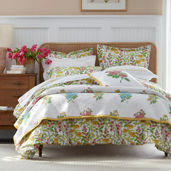 Lily Garden Decorative Square Pillow Cover - White Multi