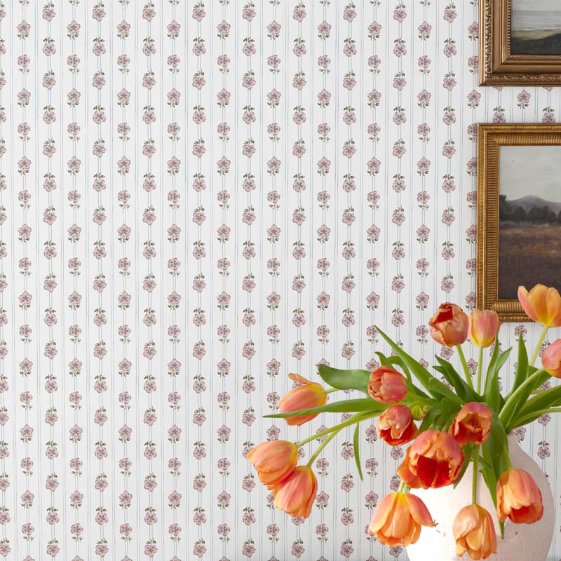 Cottage Stripe Removable Wallpaper - Multi, Roll