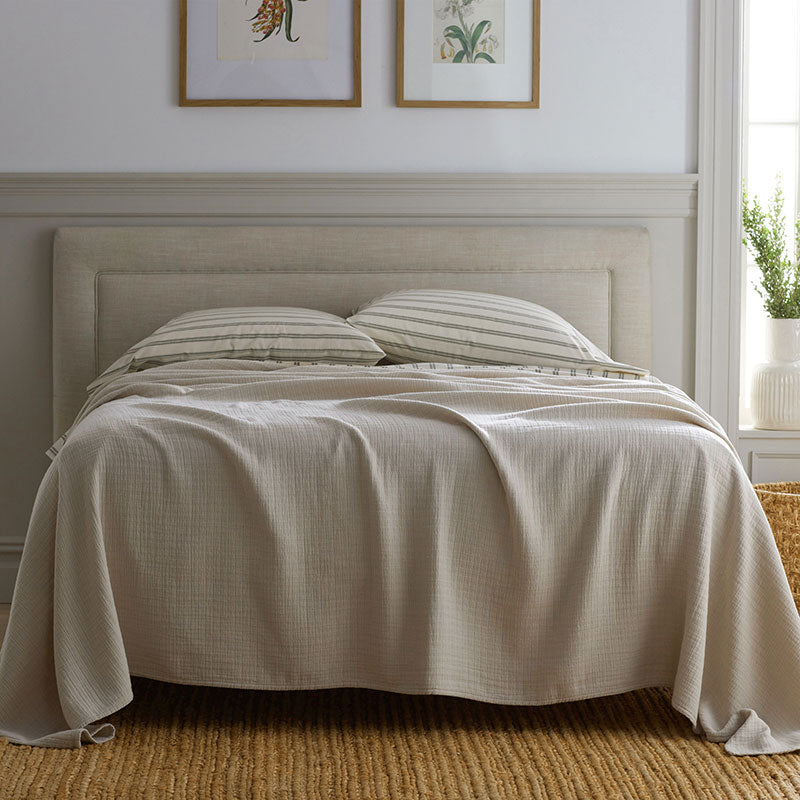 Gossamer Cotton Blanket - Linen, Twin/Twin XL