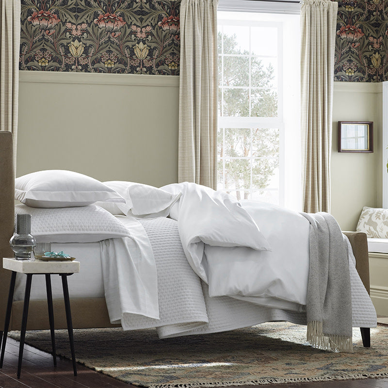 Premium Smooth Supima® Cotton Wrinkle-Free Sateen Duvet Cover - Cloud, Full/Queen