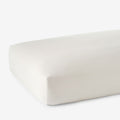 Classic Smooth Sateen Solid Fitted Bed Sheet - Ivory, Twin